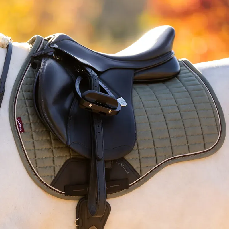 LeMieux Suede GP Square Saddle Pad - Rosemary-1