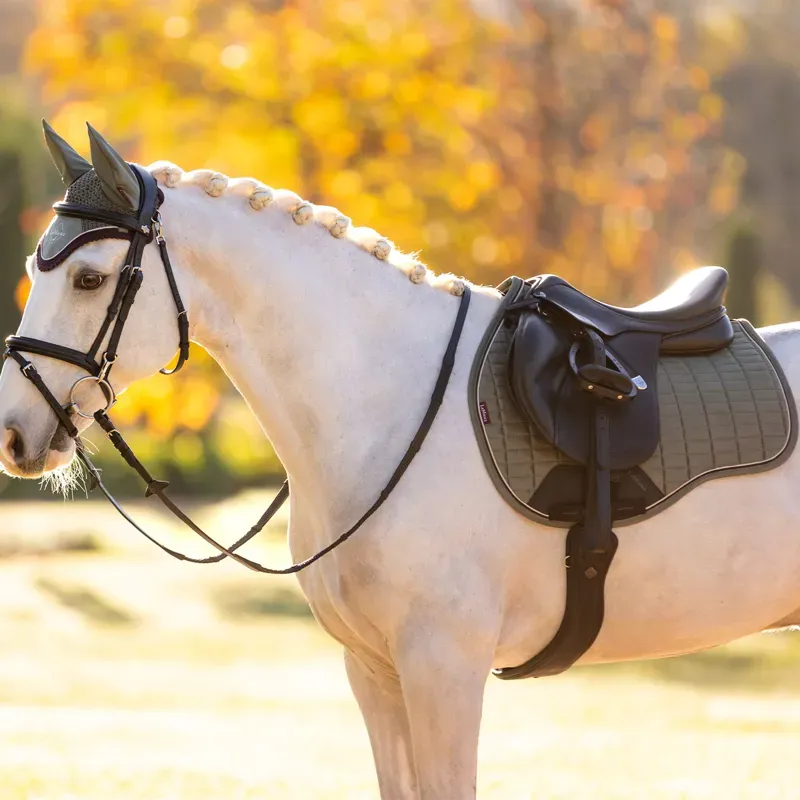 LeMieux Suede GP Square Saddle Pad - Rosemary-2