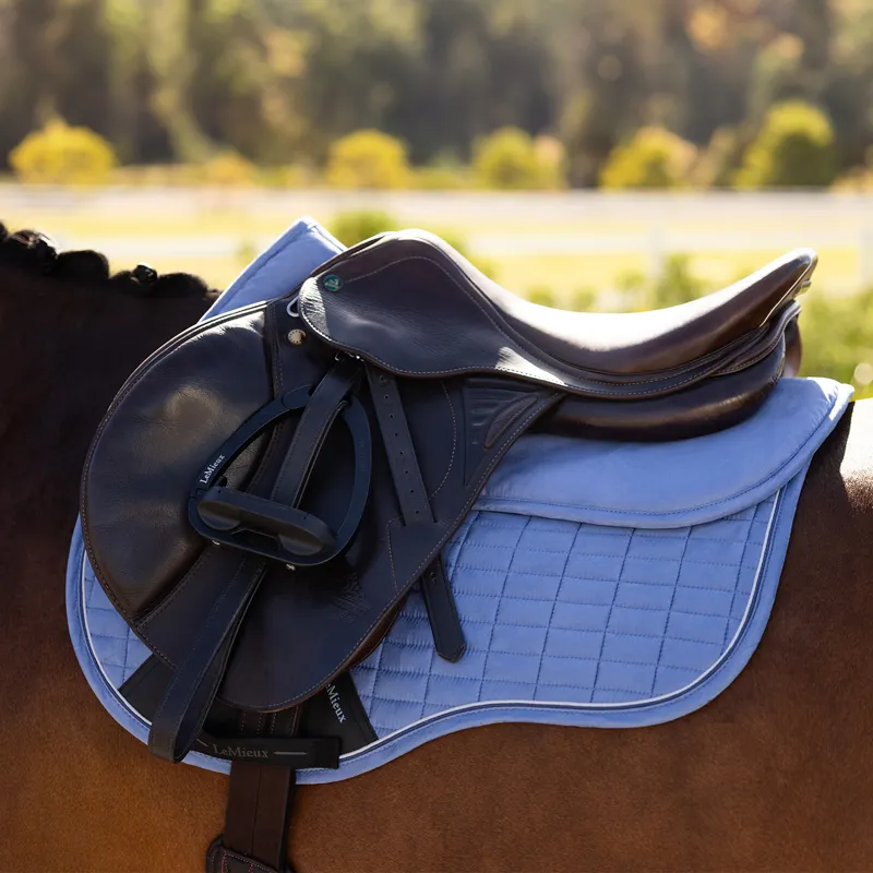 LeMieux Suede Half Pad - Powder Blue-2