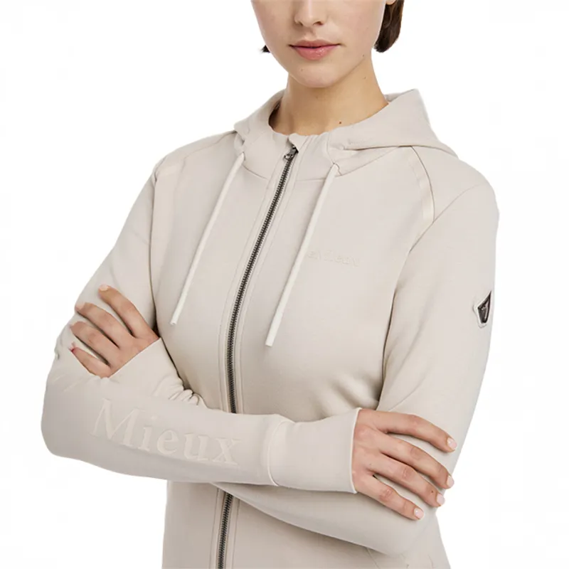 LeMieux Tabi Tech Ladies Zip Through Hoodie - Stone-6