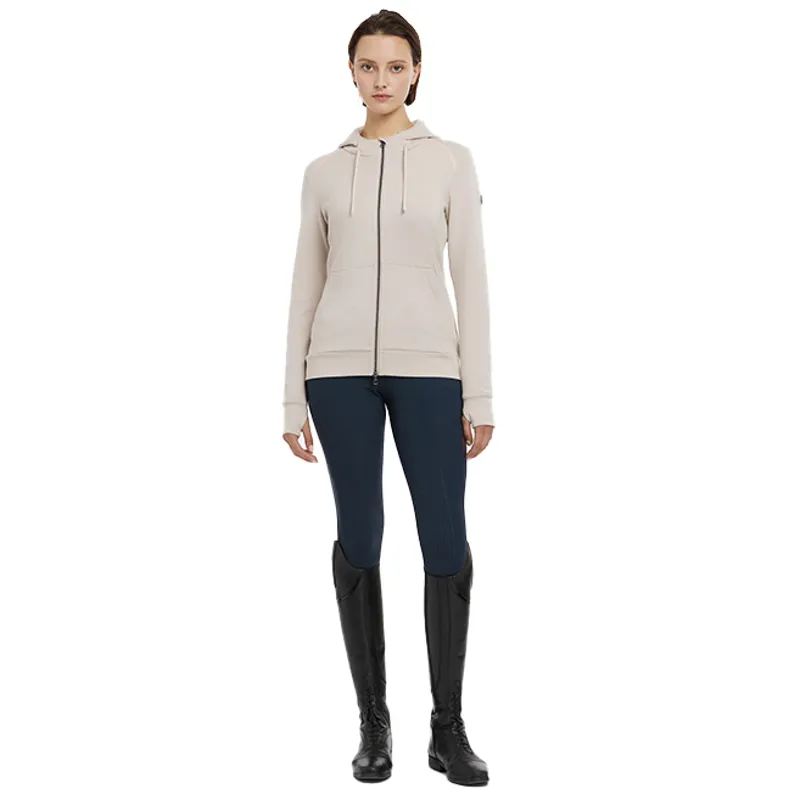 LeMieux Tabi Tech Ladies Zip Through Hoodie - Stone-8