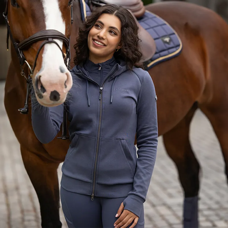 LeMieux Tabi Tech Ladies Zip Through Hoodie - Dusk-4