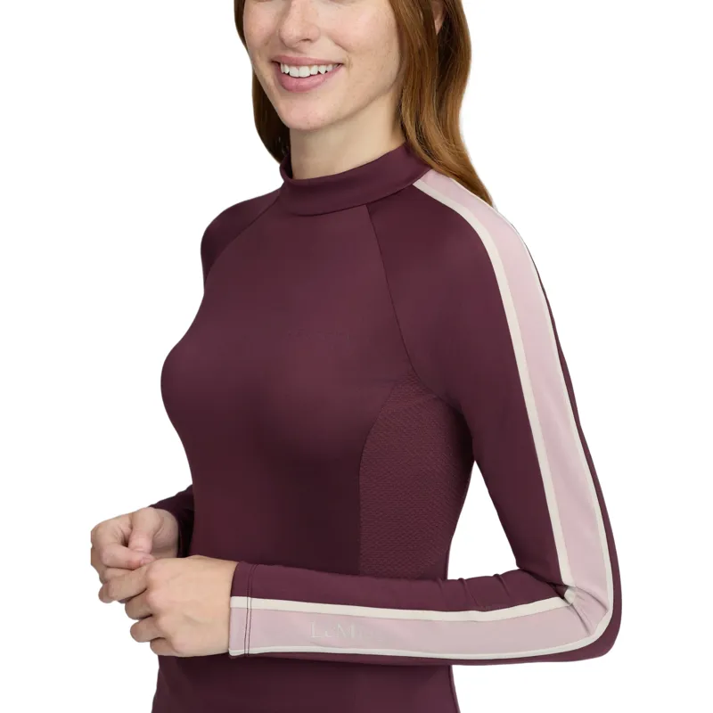 LeMieux Talia Womens Turtle Neck Base Layer - Bramble-2