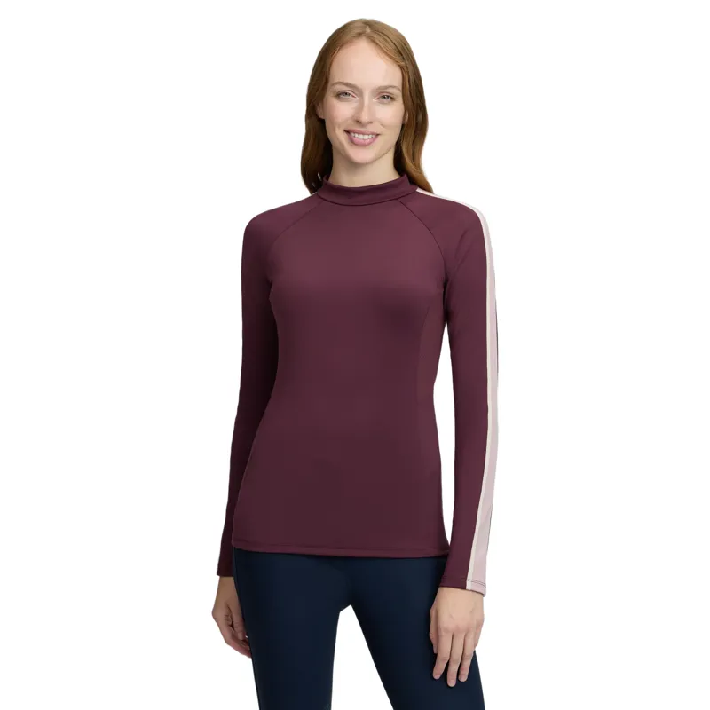 LeMieux Talia Womens Turtle Neck Base Layer - Bramble