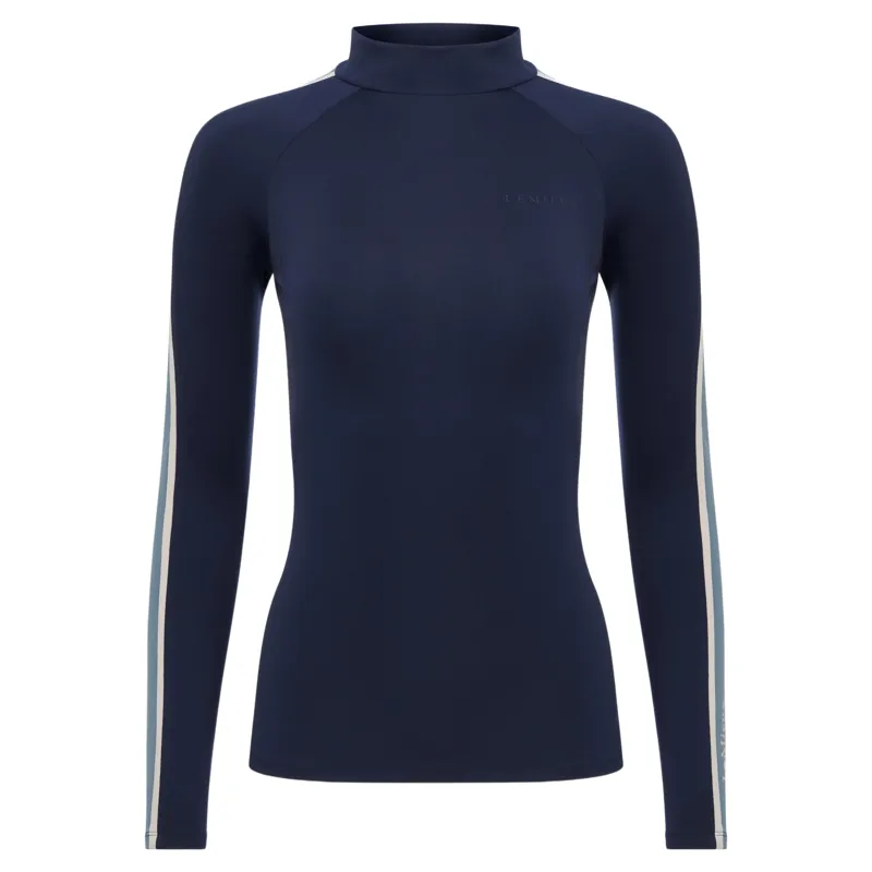 LeMieux Talia Womens Turtle Neck Base Layer - Navy-2