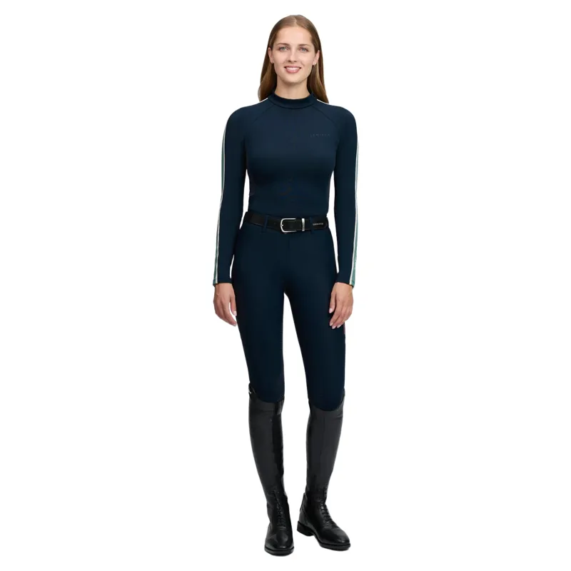 LeMieux Talia Womens Turtle Neck Base Layer - Navy-5