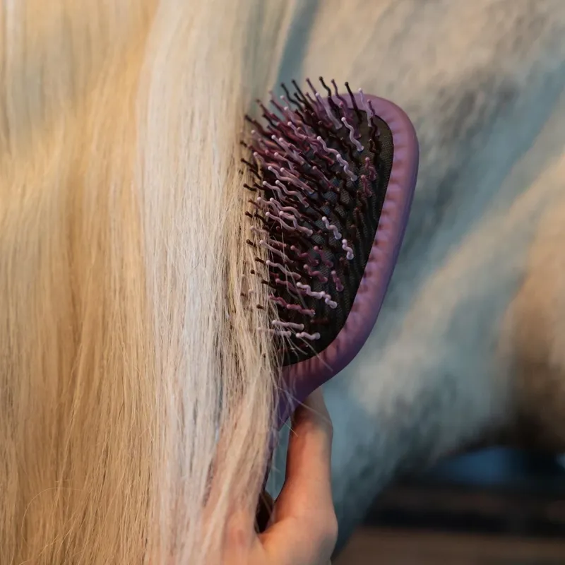 LeMieux Tangle Tidy Mane and Tail Brush - Mallow-3