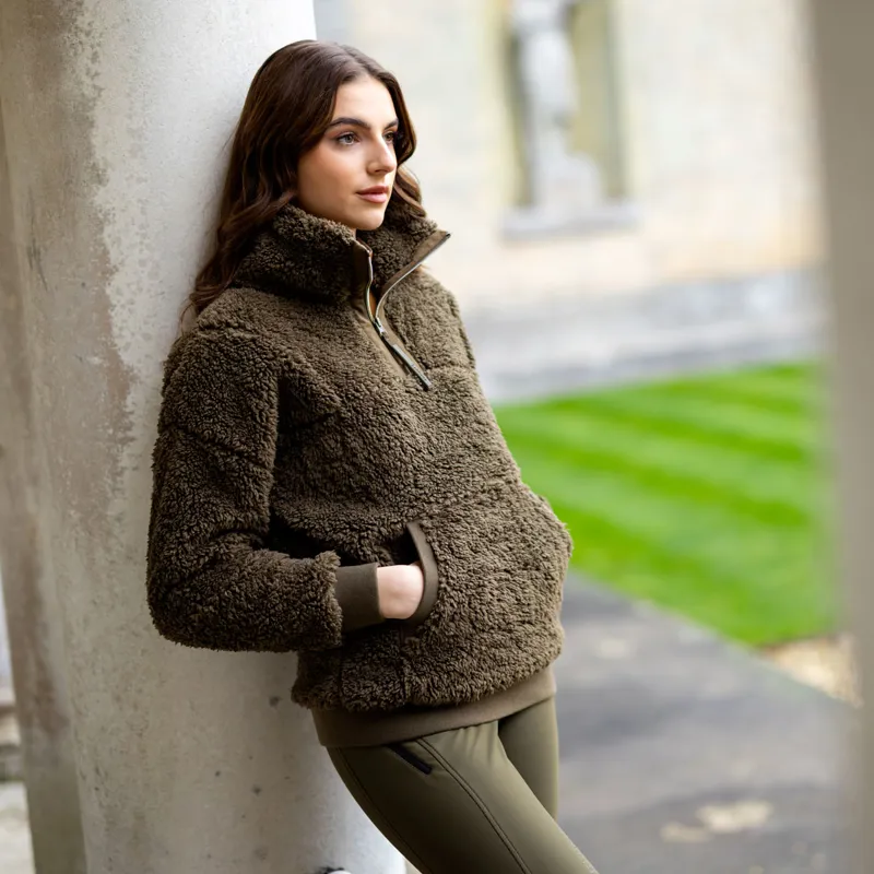 LeMieux Tara Ladies Teddy Fleece Jumper - Alpine-1