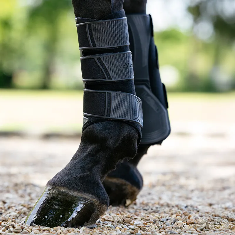 LeMieux Technical Brushing Boots - Black-2