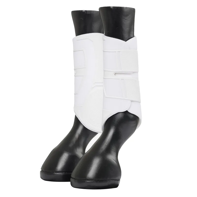 LeMieux Technical Brushing Boots - White-2