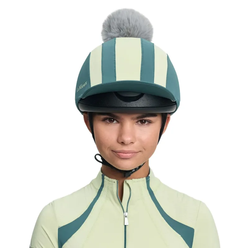 LeMieux Tempo Pom Hat Silk - Jungle-4