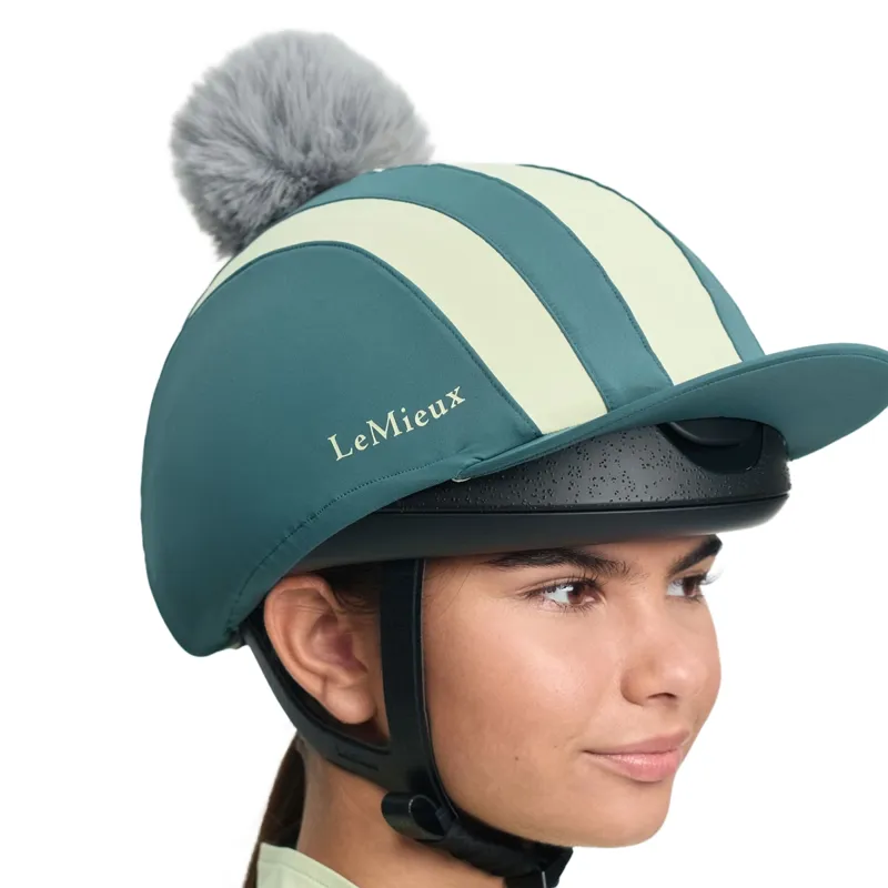 LeMieux Tempo Pom Hat Silk - Jungle-5