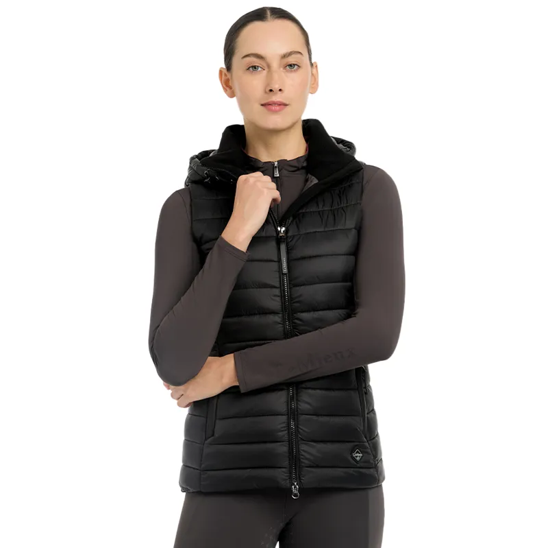 LeMieux Tilly Ladies Hooded Puffer Gilet - Black-1