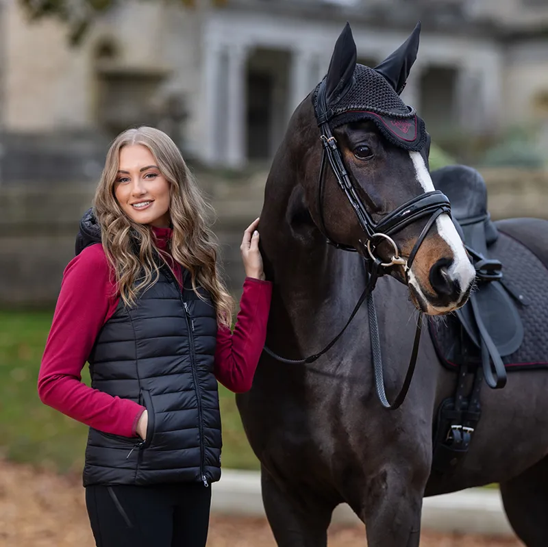 LeMieux Tilly Ladies Hooded Puffer Gilet - Black-10