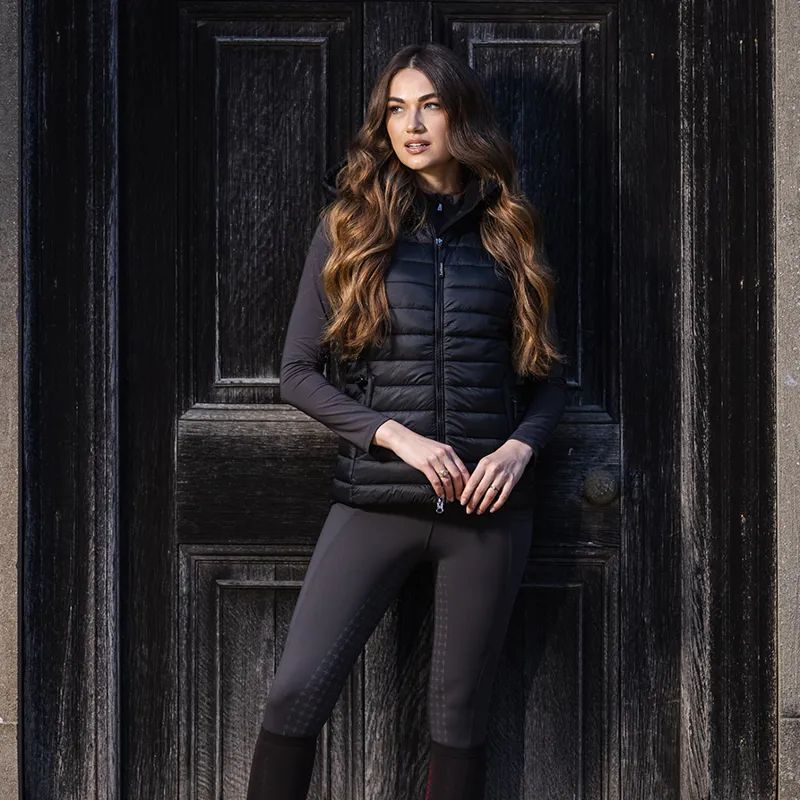 LeMieux Tilly Ladies Hooded Puffer Gilet - Black-2