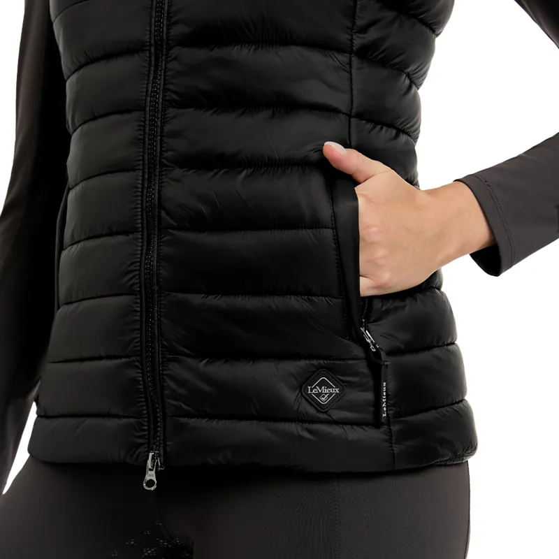 LeMieux Tilly Ladies Hooded Puffer Gilet - Black-9