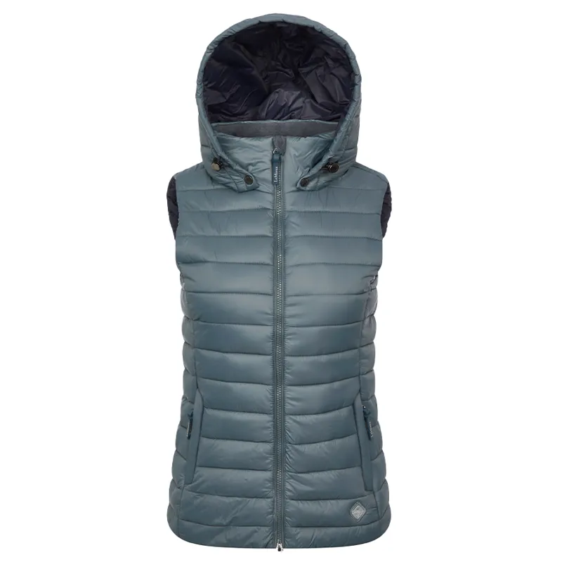 LeMieux Tilly Ladies Hooded Puffer Gilet - Petrol