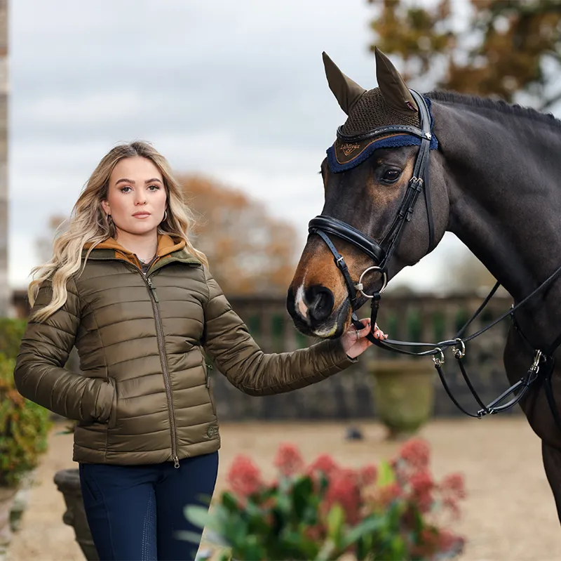 LeMieux Tilly Ladies Hooded Puffer Jacket - Alpine-4