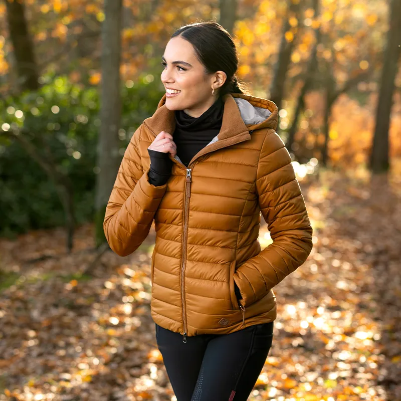 LeMieux Tilly Ladies Hooded Puffer Jacket - Ginger-2