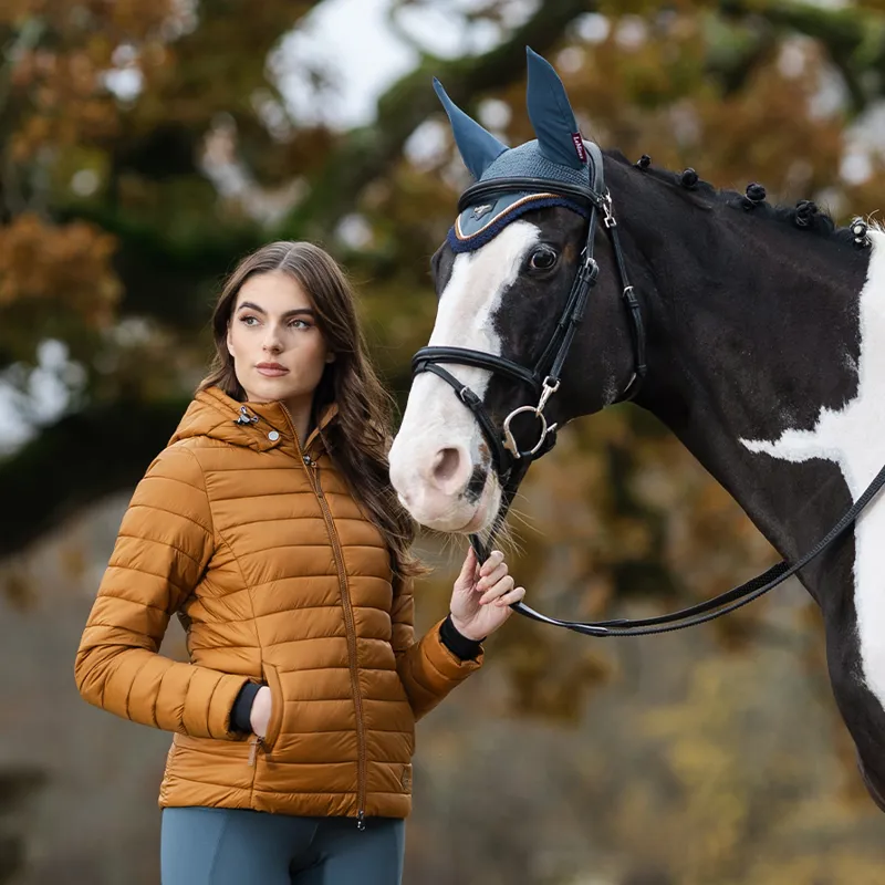 LeMieux Tilly Ladies Hooded Puffer Jacket - Ginger-7