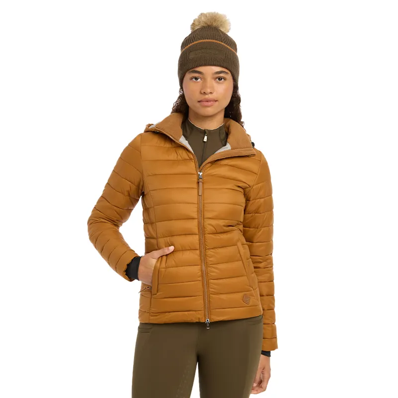 LeMieux Tilly Ladies Hooded Puffer Jacket - Ginger-3