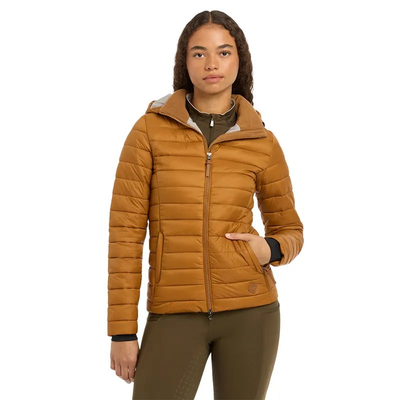LeMieux Tilly Ladies Hooded Puffer Jacket - Ginger-1