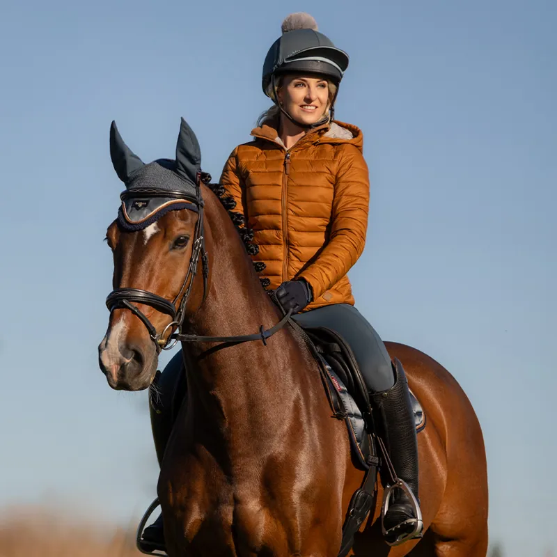 LeMieux Tilly Ladies Hooded Puffer Jacket - Ginger-8