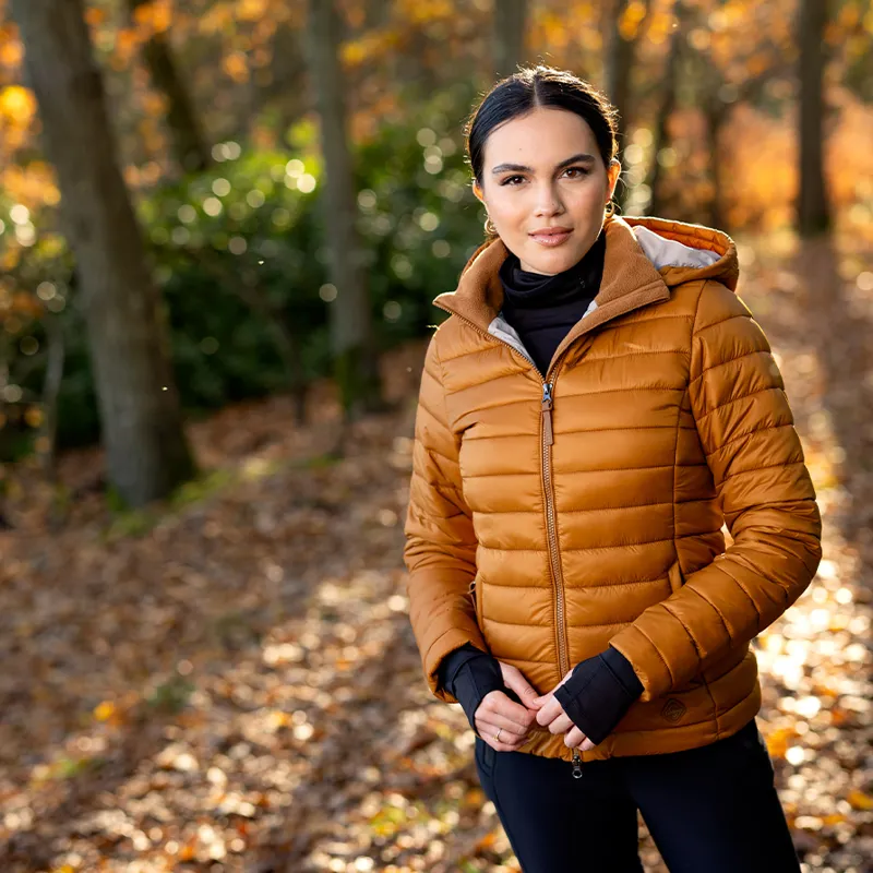 LeMieux Tilly Ladies Hooded Puffer Jacket - Ginger-11