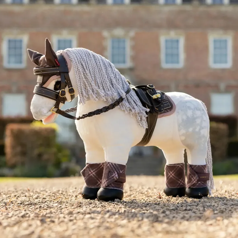 LeMieux Toy Pony Fly Hood - Heritage Cocoa-1