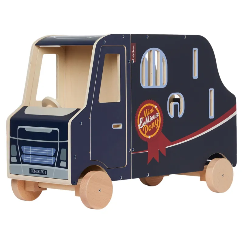 LeMieux Mini Toy Pony Wooden Lorry - Navy