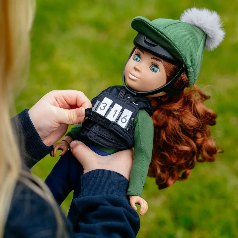 LeMieux Toy Rider Toy Body Protector and Number Bib - Black-2