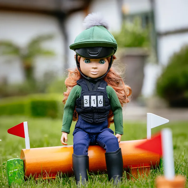 LeMieux Toy Rider Toy Body Protector and Number Bib - Black-3