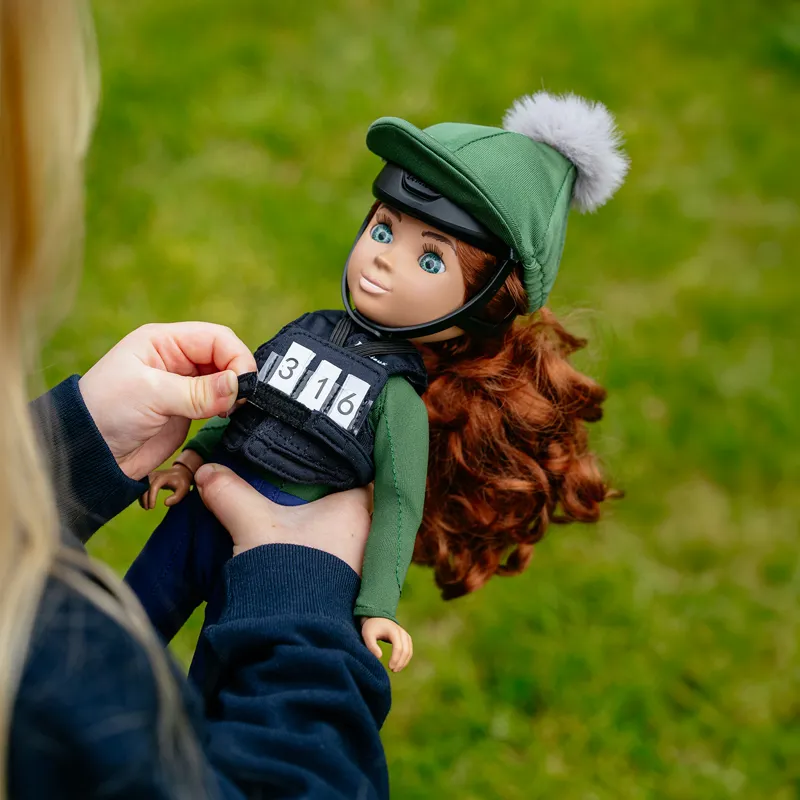 LeMieux Toy Rider Toy Body Protector and Number Bib - Black-4