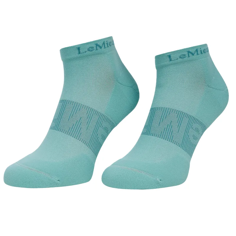 LeMieux Trainer Socks 3 Pack - Rosewood/Dusk/Aqua-3