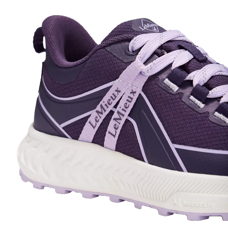 LeMieux Trax Viva Junior Waterproof Trainers - Juniper/Lilac-5