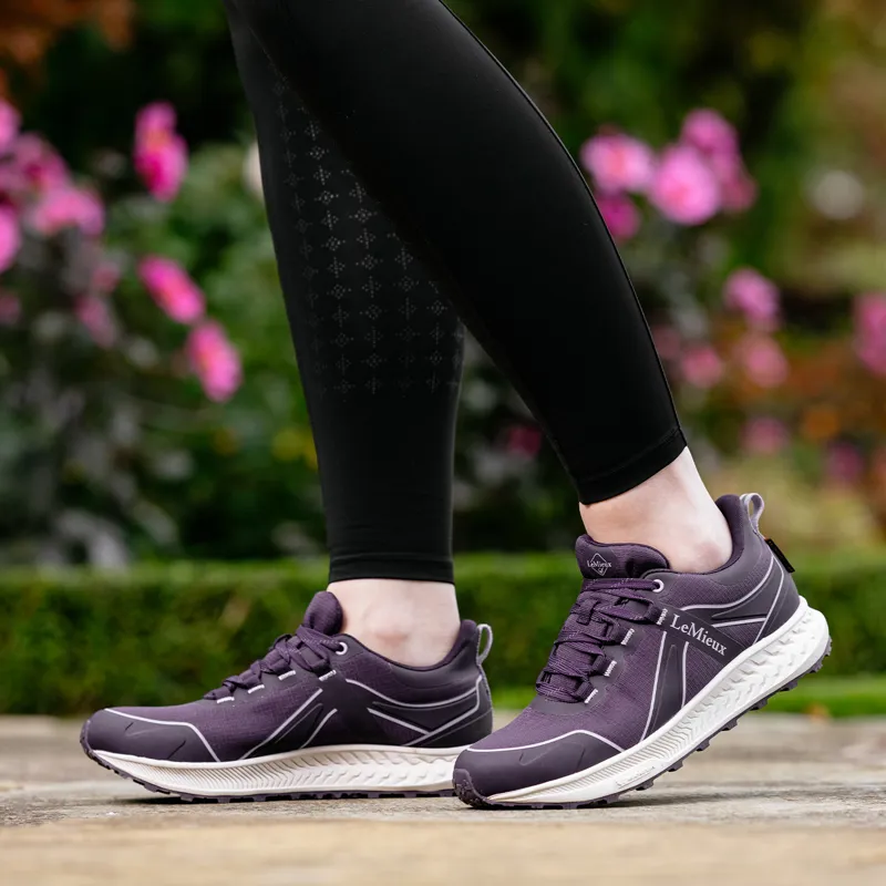 LeMieux Trax Viva Womens Waterproof Trainers - Juniper/Lilac-3