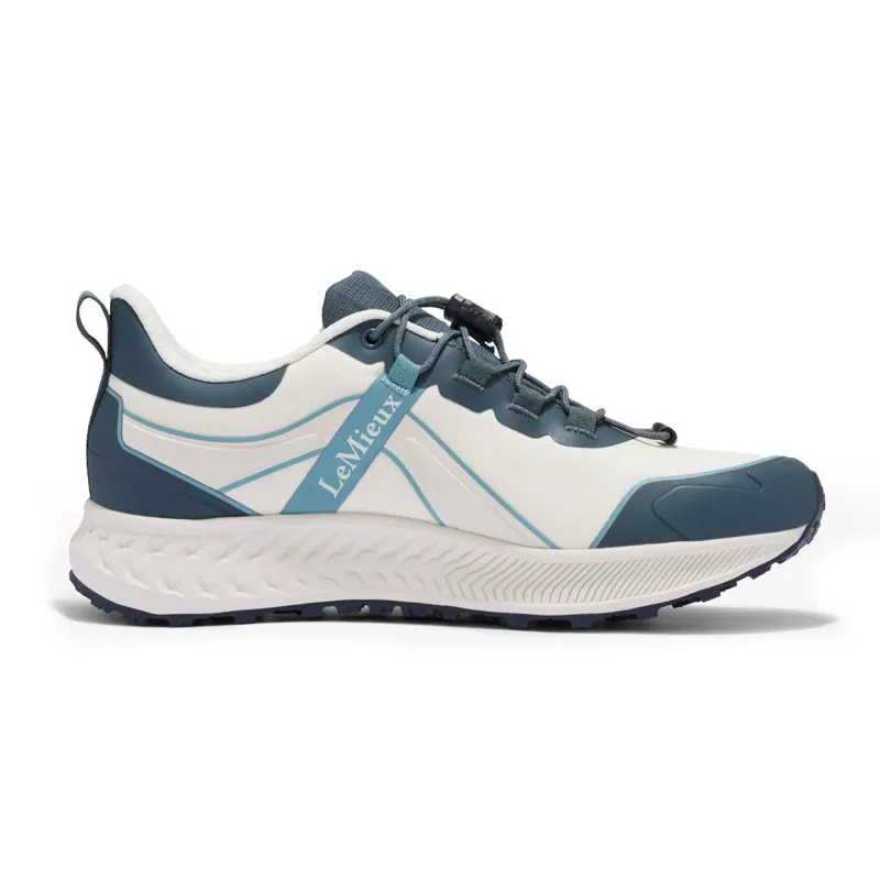 LeMieux Trax Sport Waterproof Trainers - Petrol/Ecru