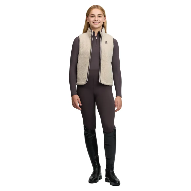 LeMieux Young Rider Trinity Teddy Gilet - Almond Pre-Order-5