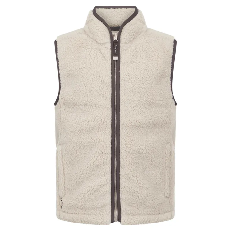 LeMieux Young Rider Trinity Teddy Gilet - Almond Pre-Order-1