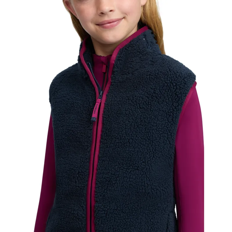 LeMieux Young Rider Trinity Teddy Gilet - Navy Pre-Order-5