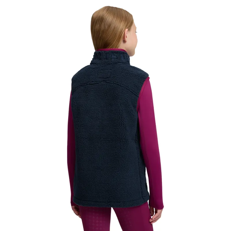 LeMieux Young Rider Trinity Teddy Gilet - Navy Pre-Order-2