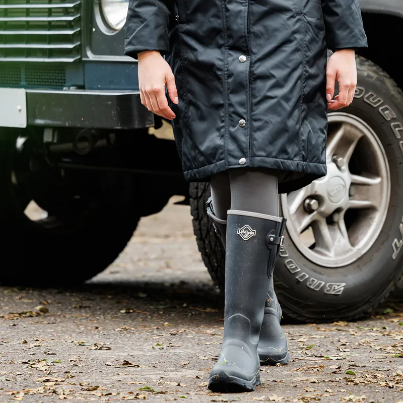 LeMieux Ultra Stride Womens Neoprene Lined Wellies - Navy-6