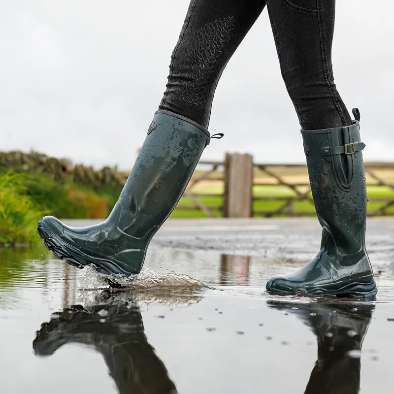 LeMieux Ultra Stride Womens Neoprene Lined Wellies - Oak-1