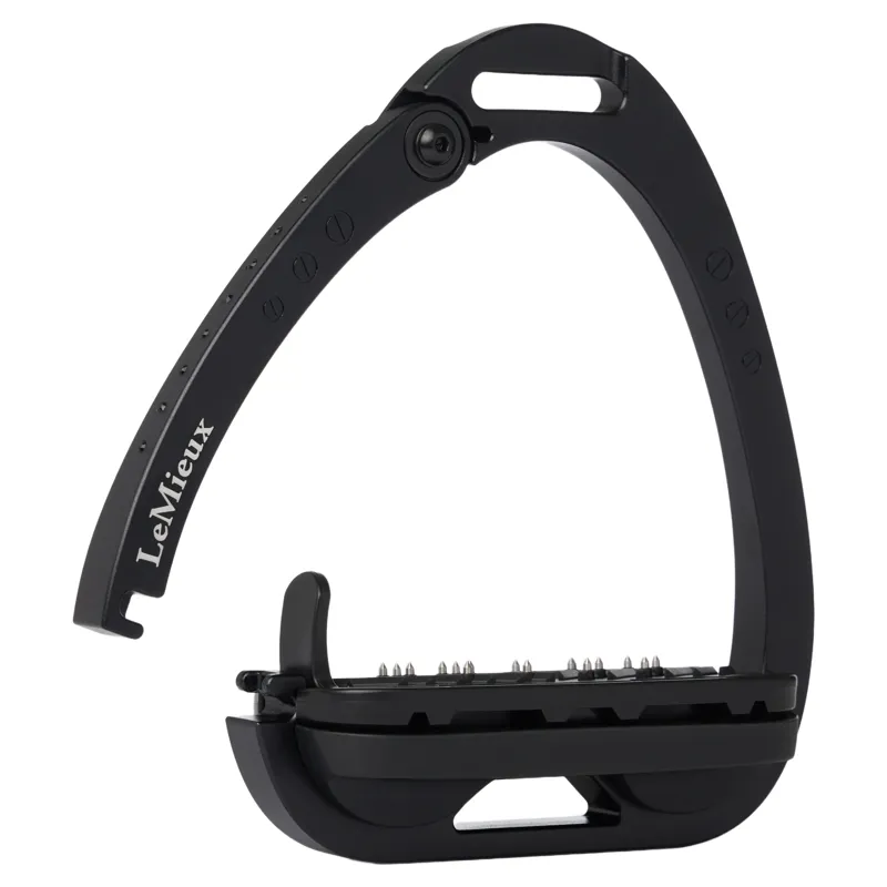 LeMieux Brilliance Vector Balance Stirrups - Black-1
