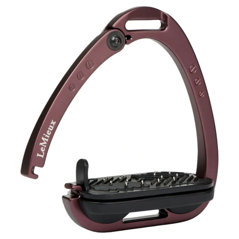LeMieux Vector Control Flat Safety Stirrups - Auburn-1