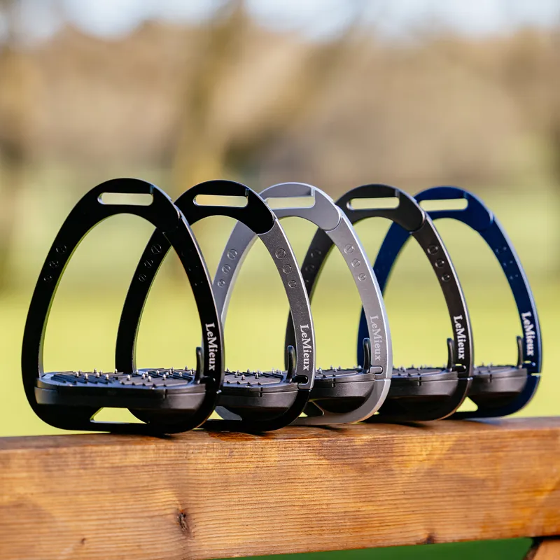 LeMieux Vector Balance Inclined Safety Stirrups - Carbon-4