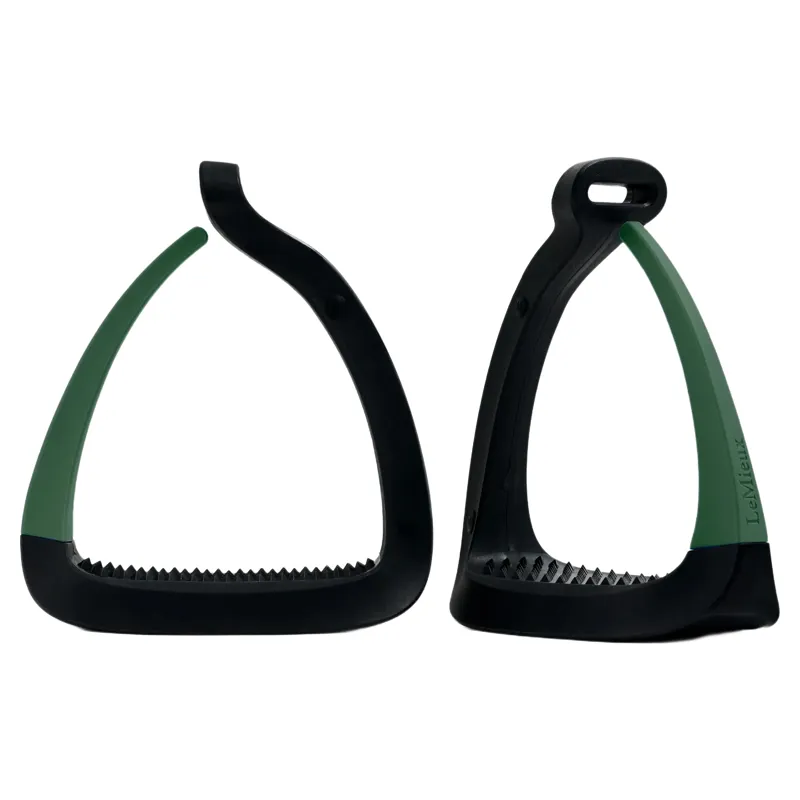 LeMieux VectorFlex Safety Stirrup Arms - Hunter Green-3