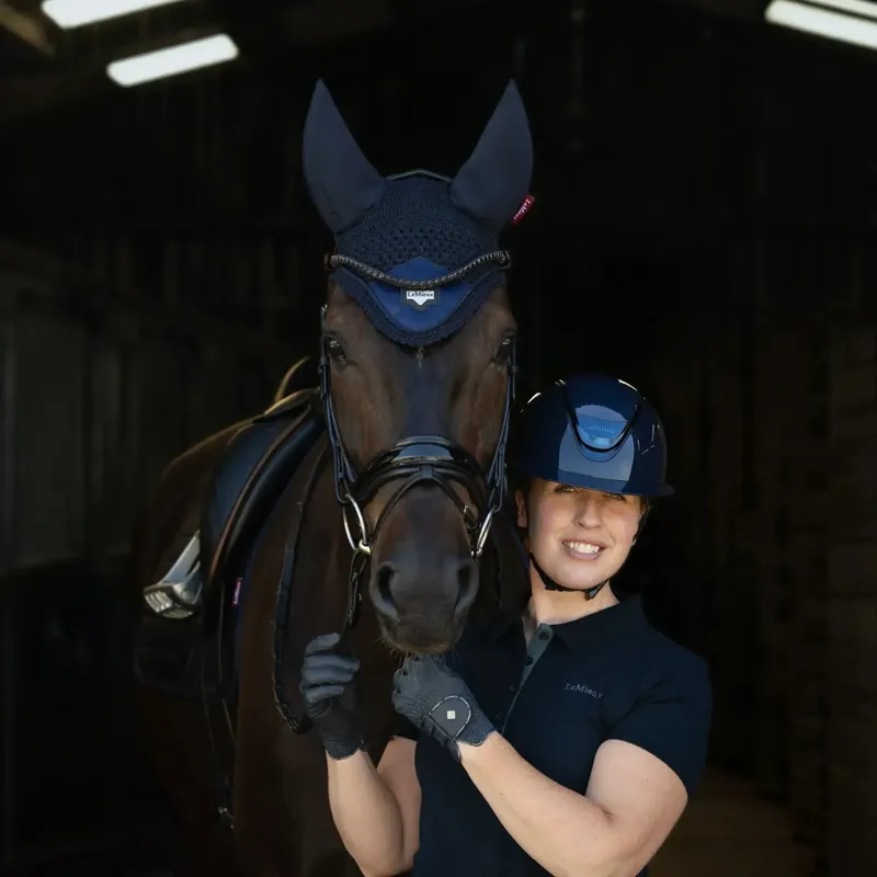 LeMieux Verv Competition Helmet - Gloss Navy-4