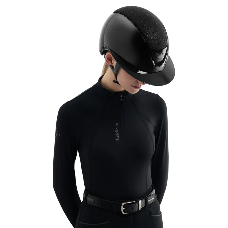 LeMieux Verv Brilliance Competition Helmet - Gloss Black-1