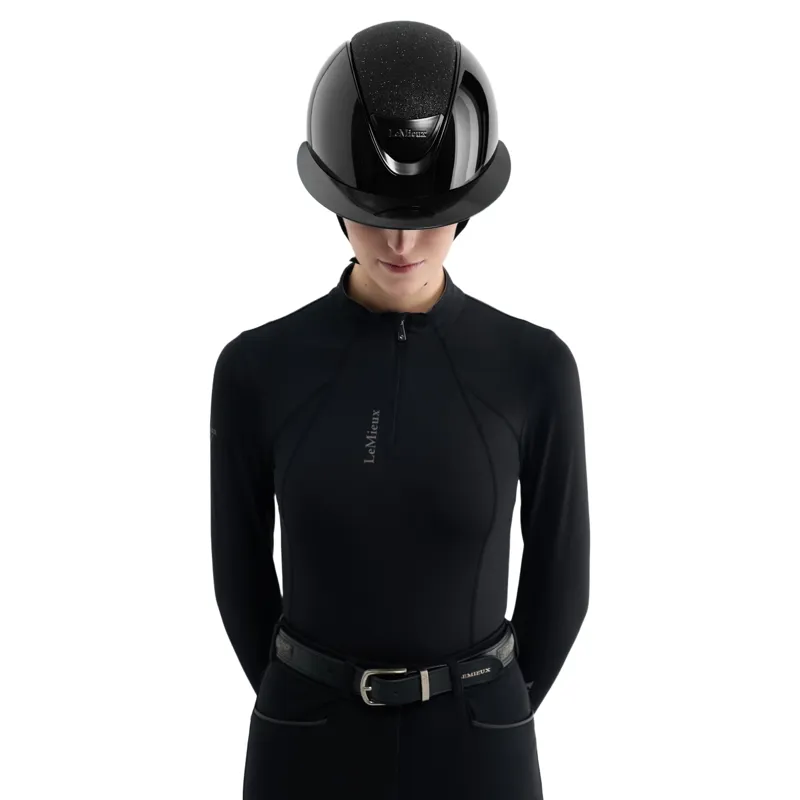 LeMieux Verv Brilliance Competition Helmet - Gloss Black-2